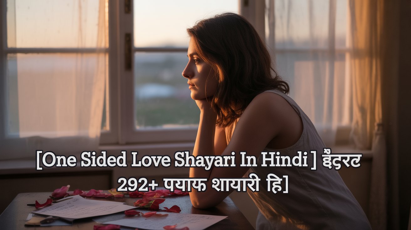 One Sided Love Shayari In Hindi | बेस्ट 292+ एकतरफा प्यार शायरी हिं