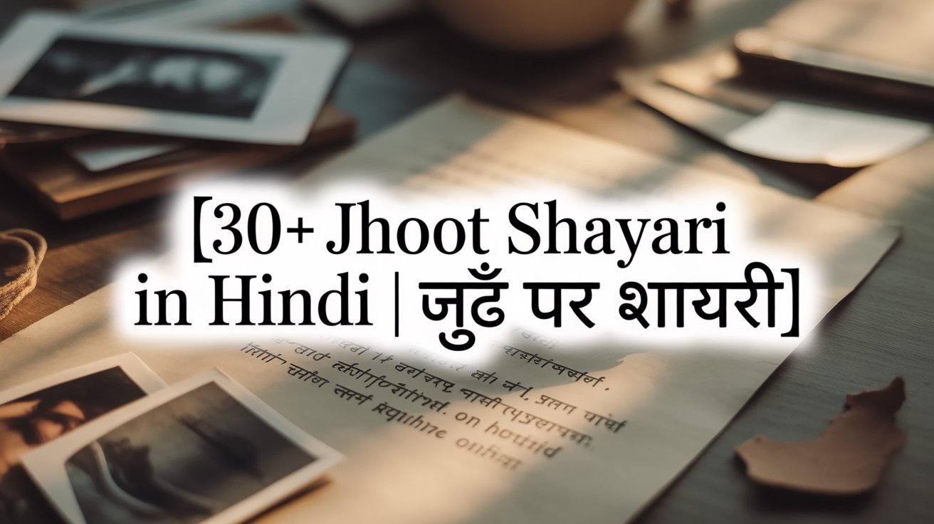 30+ Jhoot Shayari in Hindi | झूठ पर शायरी