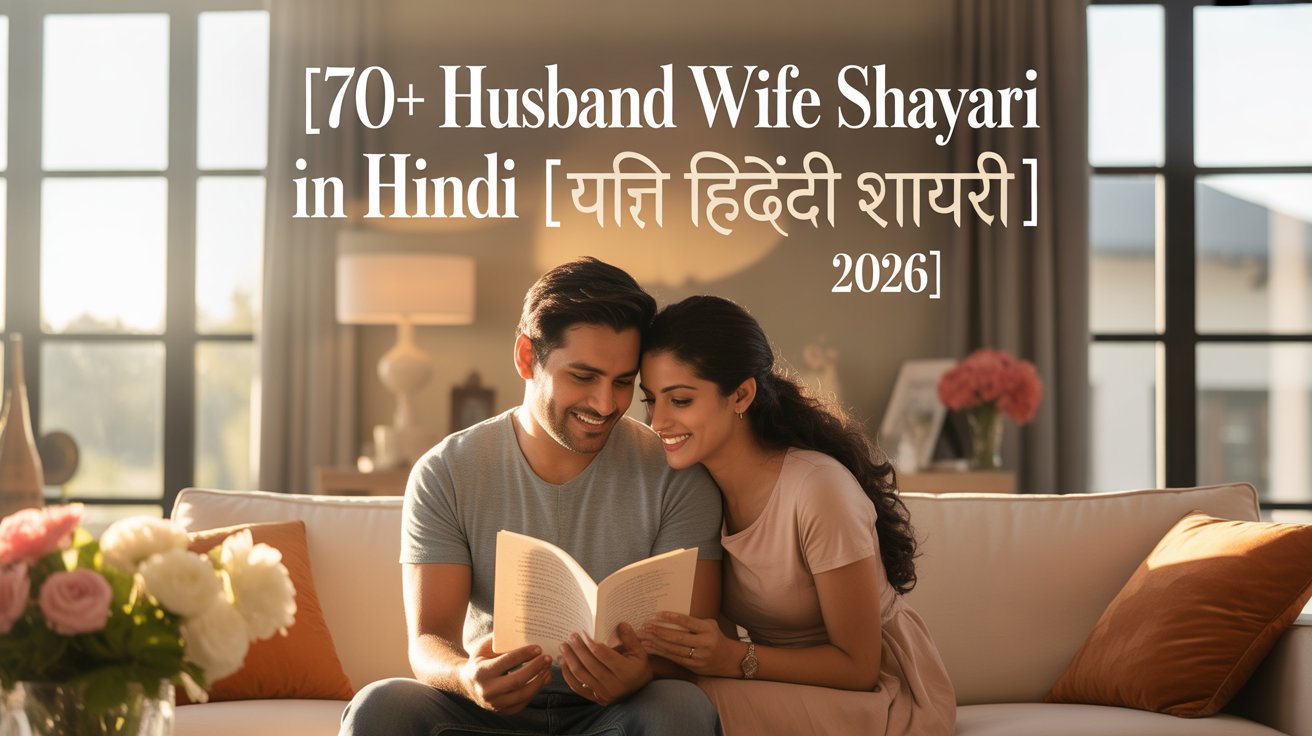 70+ Husband Wife Shayari in Hindi | पति पत्नी हिंदी शायरी 2026