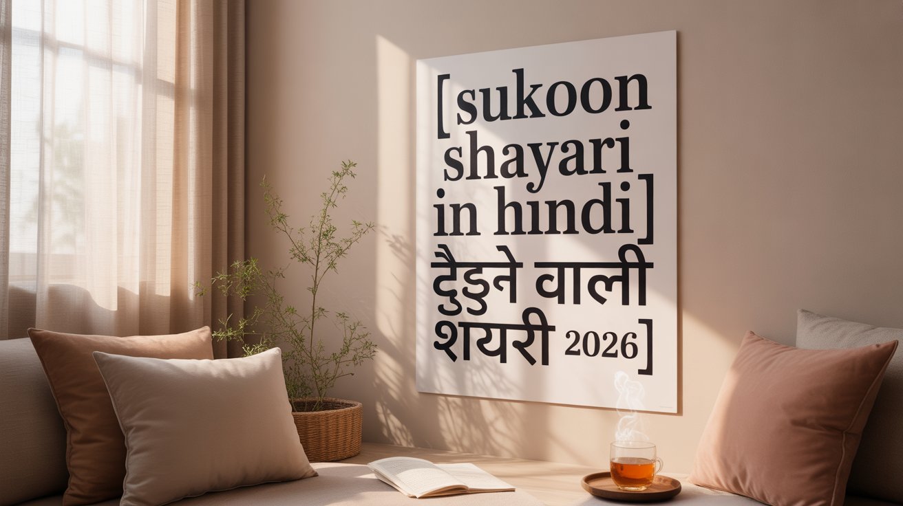Sukoon Shayari in Hindi | सुकून देने वाली शायरी 2026