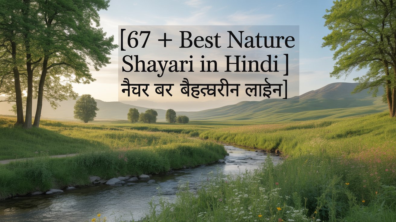 67 + Best Nature Shayari In Hindi | नेचर पर बेहतरीन लाइन