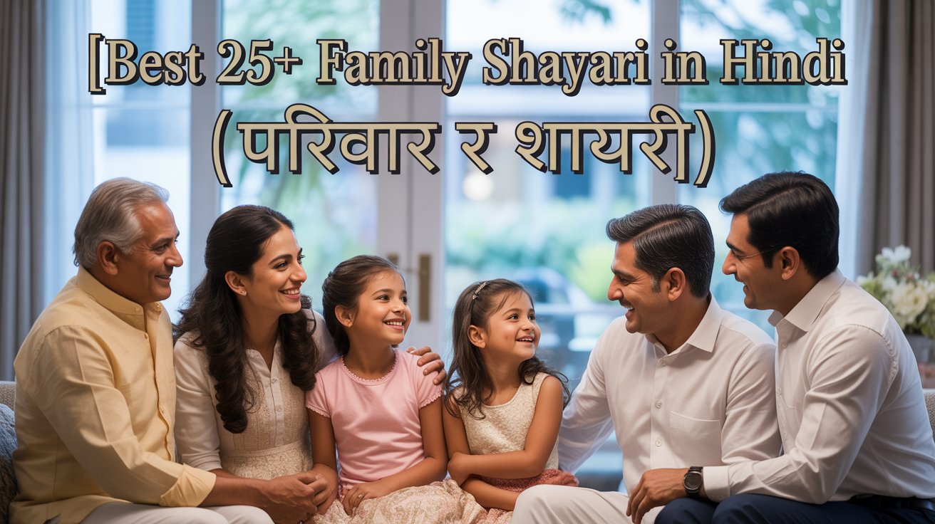 Best 25+ Family Shayari in Hindi | परिवार पर शायरी