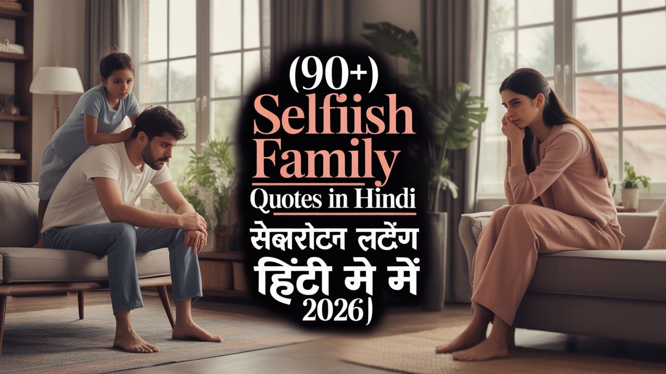 90+ Selfish Family Quotes in Hindi | स्वार्थी लोग स्टेटस हिंदी में 2026
