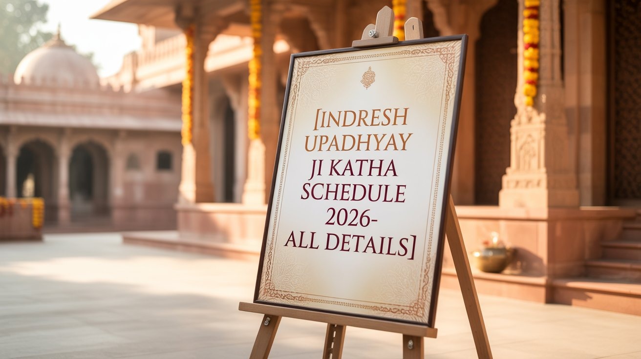 Indresh Upadhyay Ji Katha Schedule 2026- All Details
