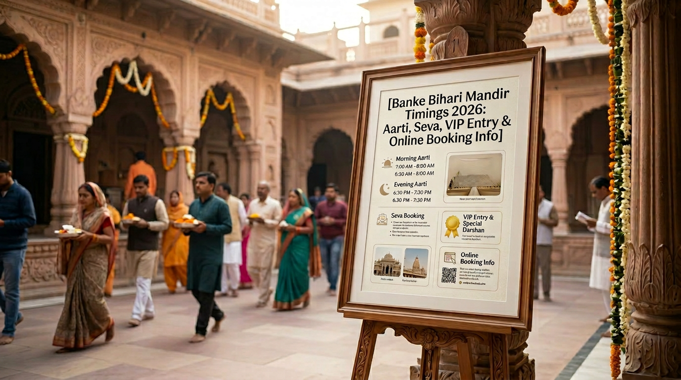 Banke Bihari Mandir Timings 2026: Aarti, Seva, VIP Entry & Online Booking Info