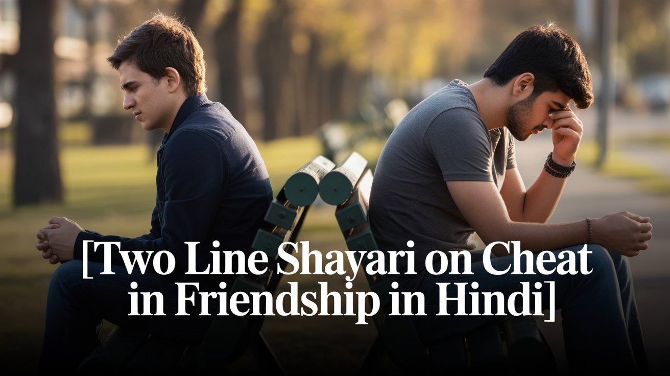 Two Line Shayari on Cheat in Friendship in hindi