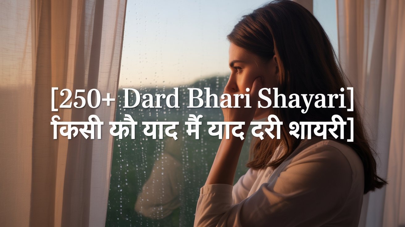 250+ Dard Bhari Shayari | किसी की याद में दर्द भरी शायरी
