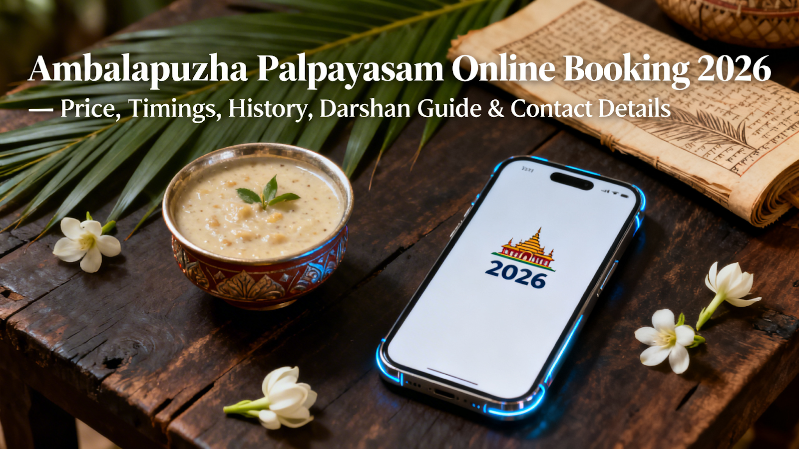 Ambalapuzha Palpayasam Online Booking 2026 – Price, Timings, History, Darshan Guide & Contact Details