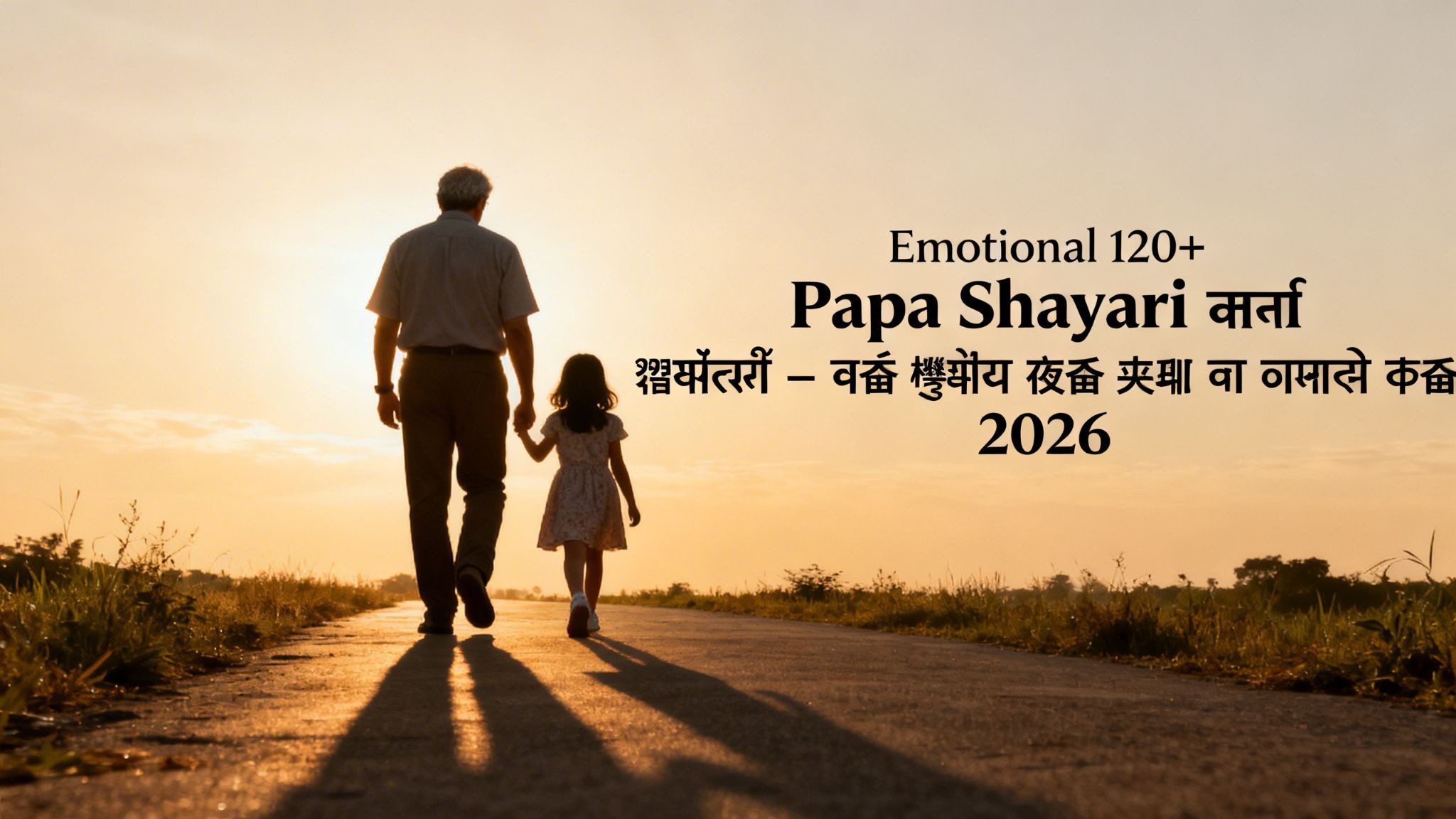 Emotional 120+ Papa Shayari पापा शायरी – वो छांव जो हर दर्द को सह लेती है 2026