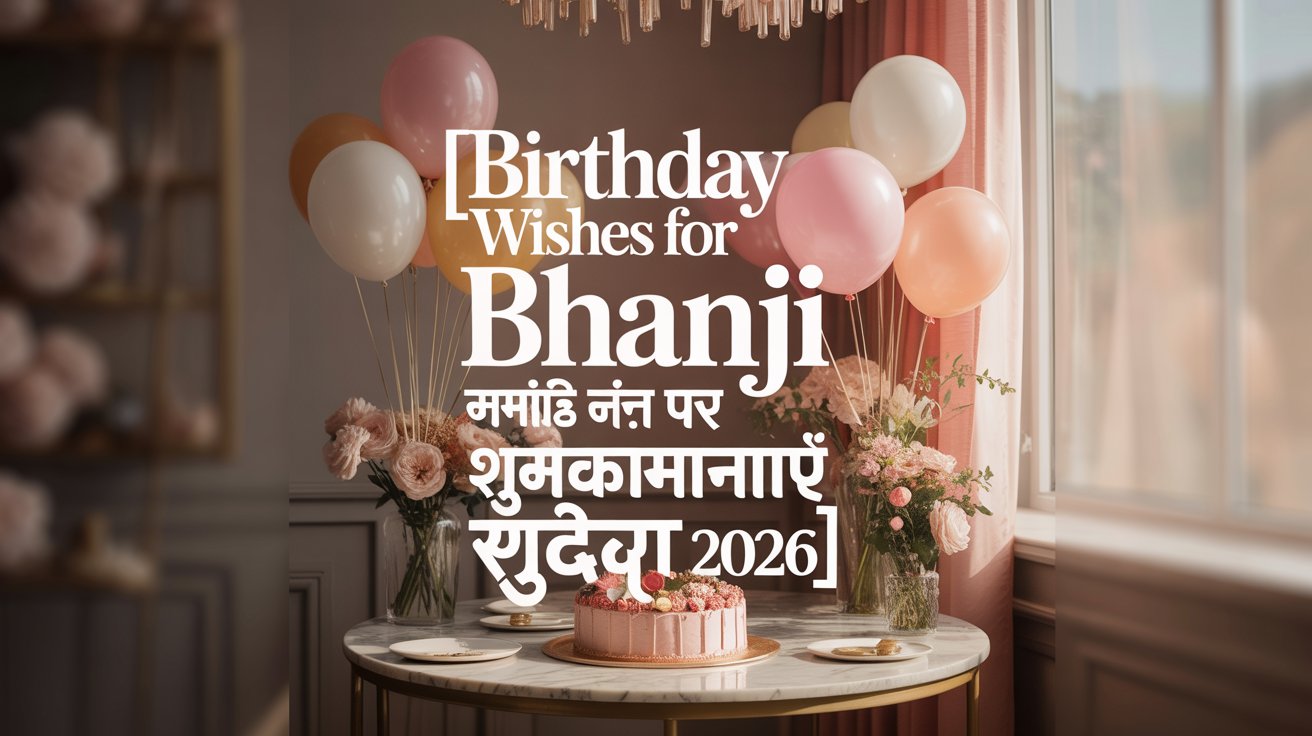 Birthday Wishes For Bhanji - भांजी के जन्मदिन पर शुभकामनाएं संदेश  2026