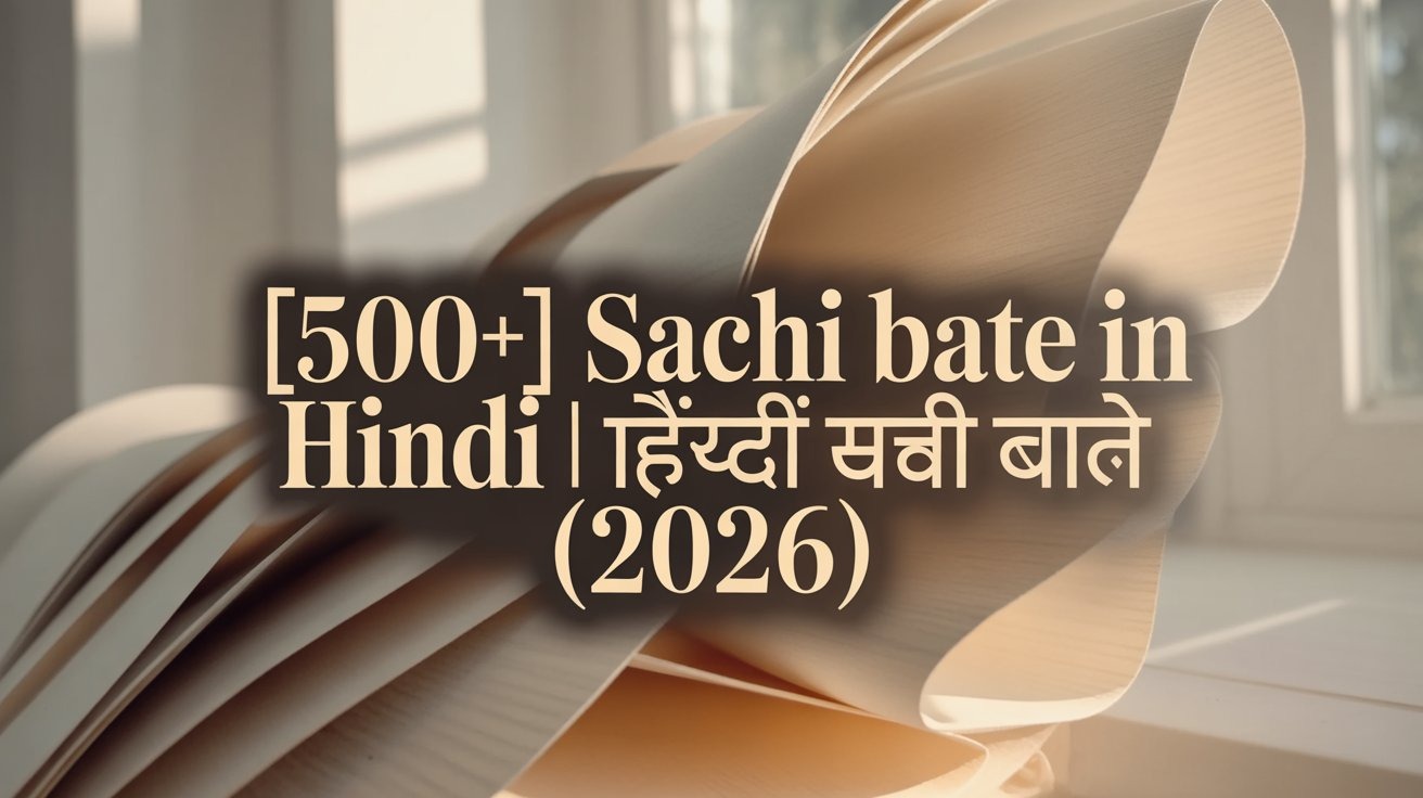 [500+] Sachi Bate in Hindi | हिंदी में सची बाते (2026)