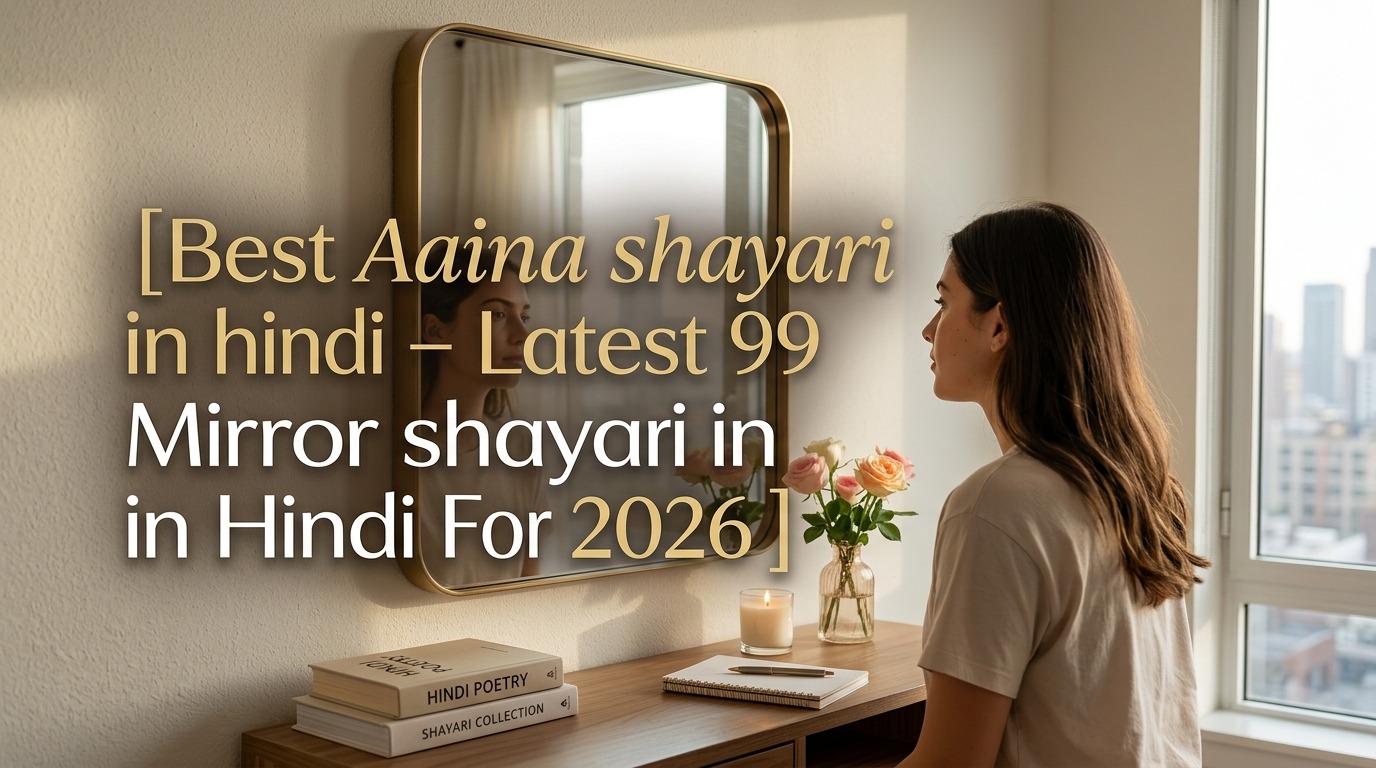 Best Aaina shayari in hindi – Latest 99 Mirror shayari in Hindi For 2026