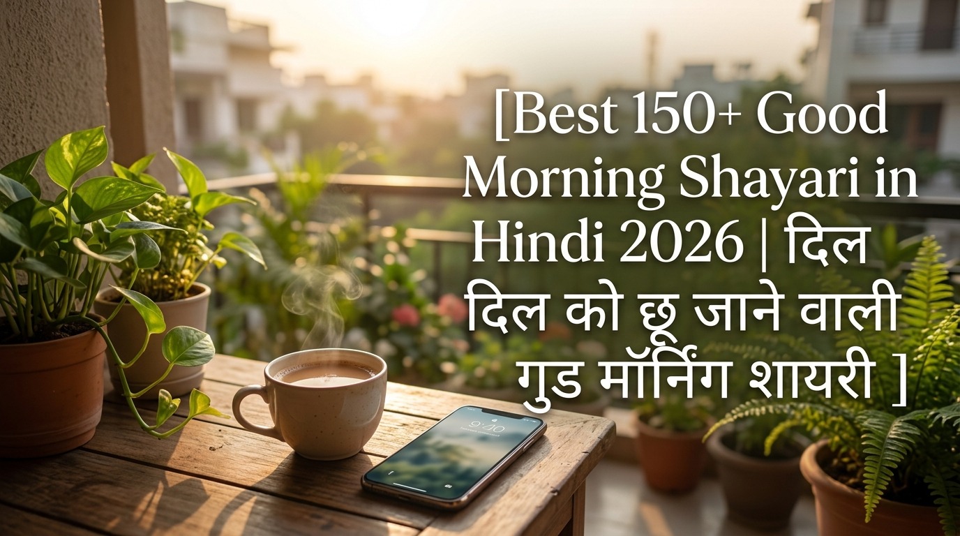 Best 150+ Good Morning Shayari in Hindi 2026 | दिल को छू जाने वाली गुड मॉर्निंग शायरी