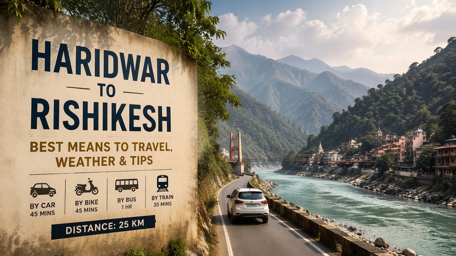 Haridwar To Rishikesh- Best Means To Travel, Weather & Tips