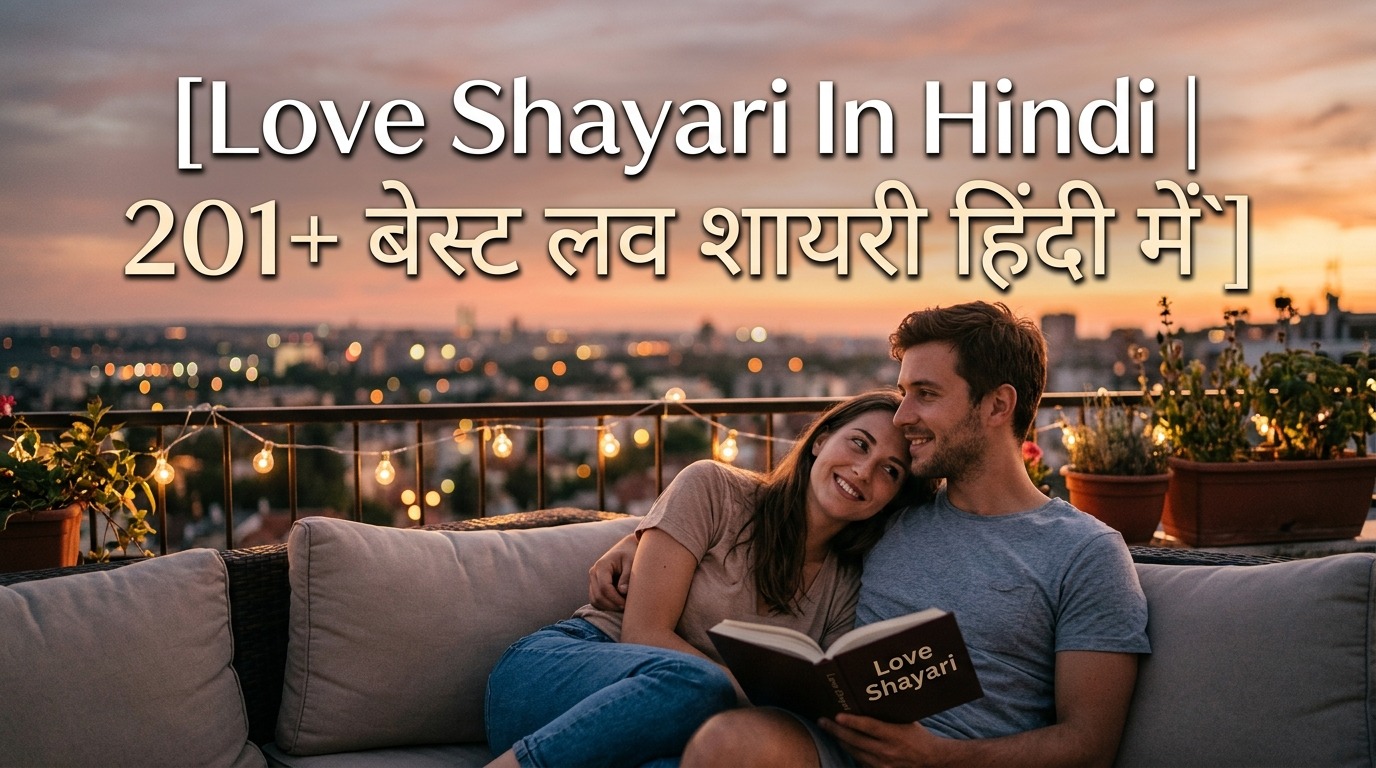 Love Shayari In Hindi | 201+ बेस्ट लव शायरी हिंदी में`