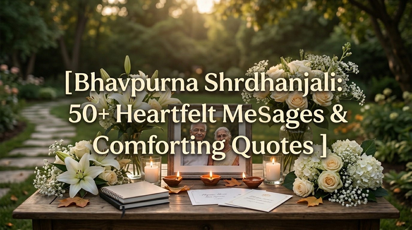 Bhavpurna Shradhanjali: 50+ Heartfelt Messages & Comforting Quotes