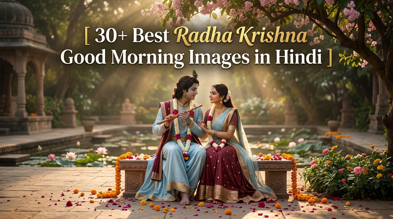 30+ Best Radha Krishna Good Morning Images in Hindi