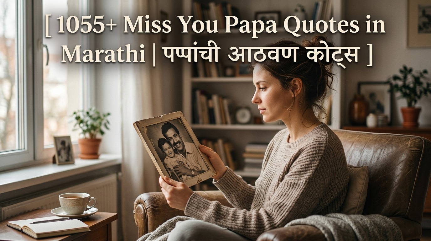 1055+ Miss You Papa Quotes in Marathi | पप्पांची आठवण कोट्स