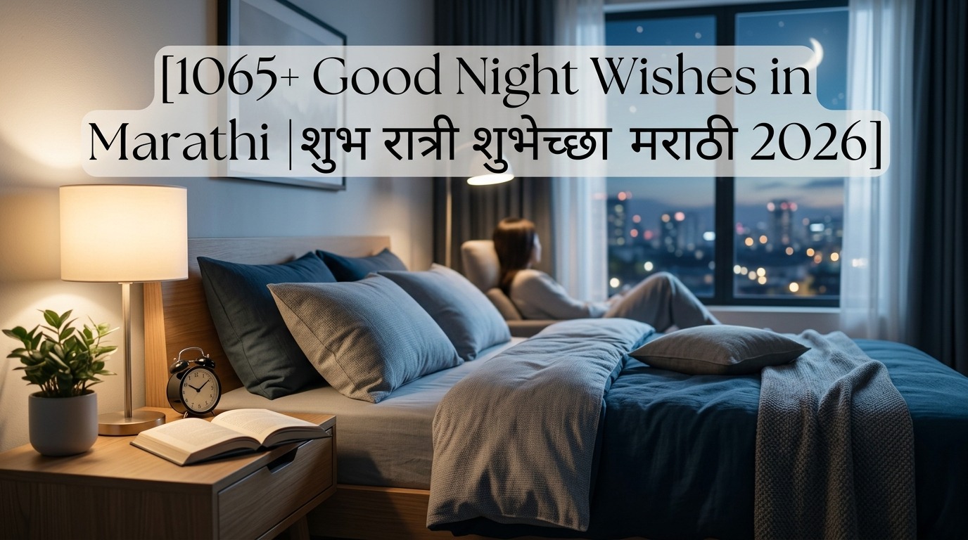 1065+ Good Night Wishes in Marathi |शुभ रात्री शुभेच्छा मराठी 2026