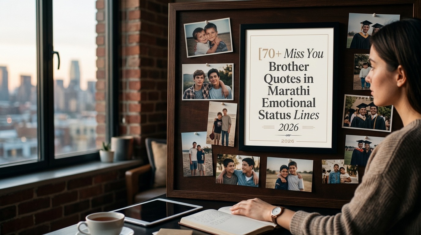 70+ Miss You Brother Quotes in Marathi Emotional Status Lines 2026
