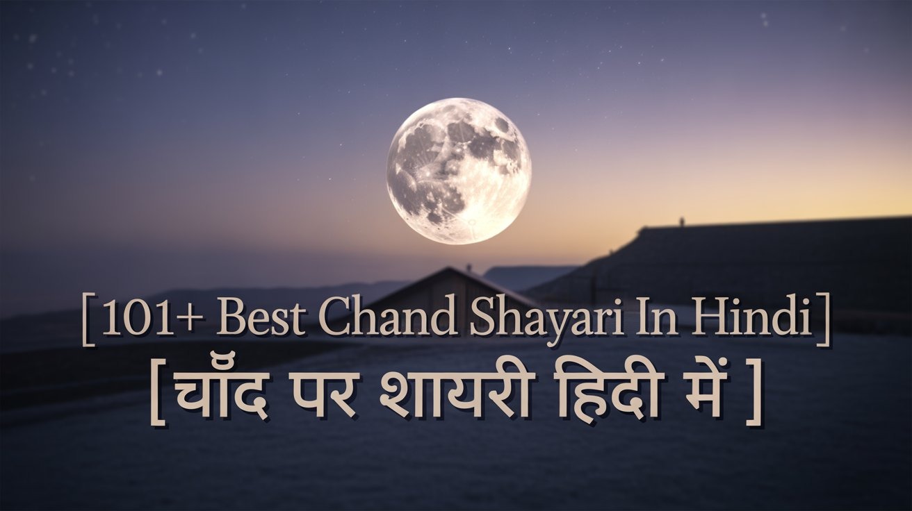 101+ Best Chand Shayari In Hindi | चाँद पर शायरी हिंदी में