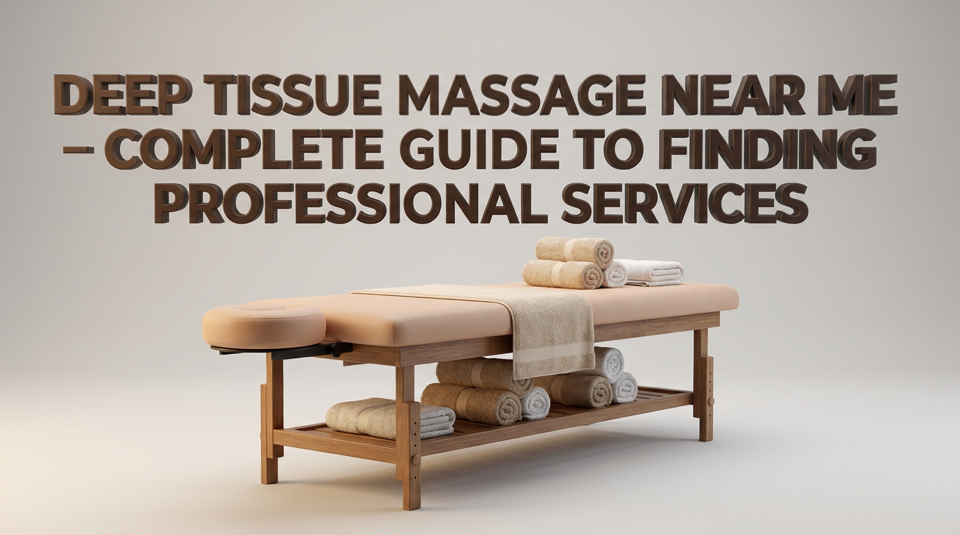 Deep Tissue Massage Near Me – Complete Guide to Finding Professional Deep Tissue Massage Services