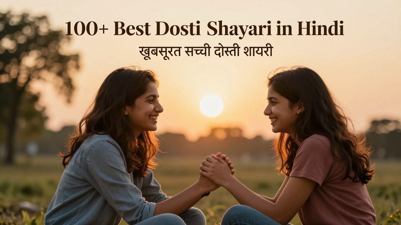 100+ Best Dosti Shayari in Hindi: ख़ूबसूरत सच्ची दोस्ती शायरी