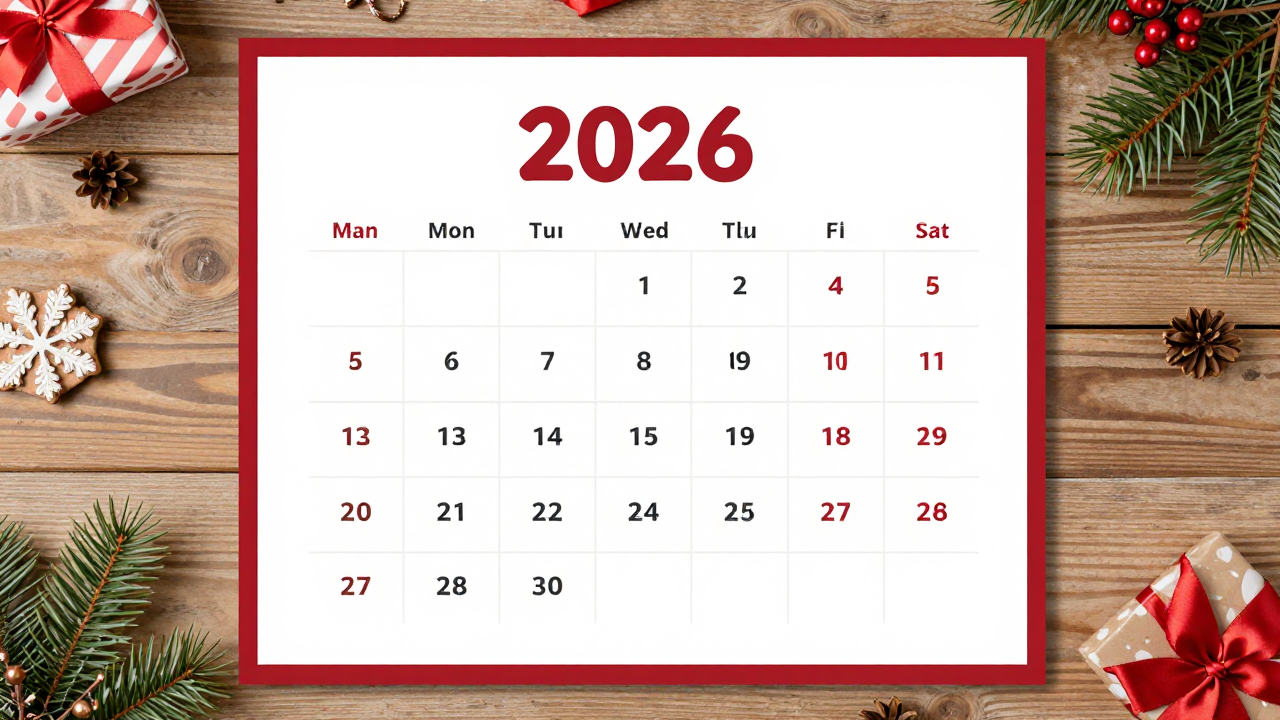 What Is a Printable Holiday Calendar 2026?