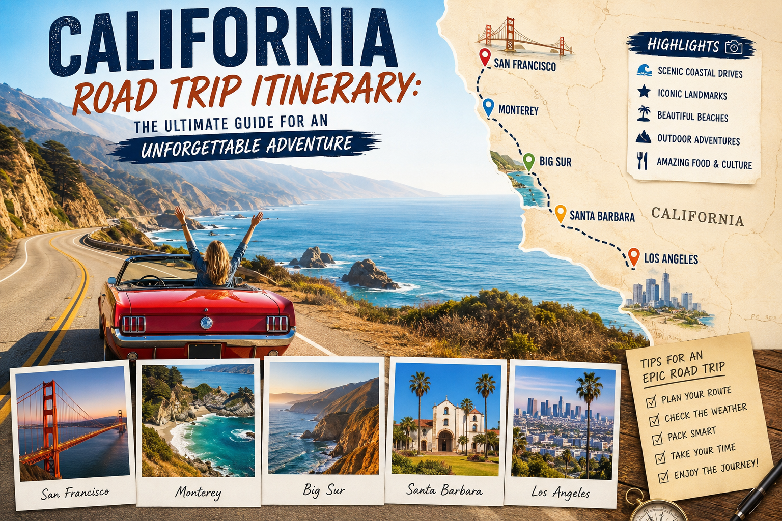 California Road Trip Itinerary: The Ultimate Guide for an Unforgettable Adventure