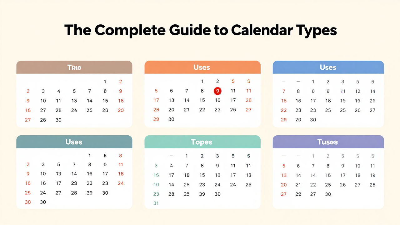 Calendar Topics: The Complete Guide to Calendar Types, Uses, Planning, and Organization